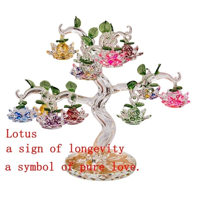 60mm Quartz Crystal Lotus Flow - Paper Weight Crystal recension och pris