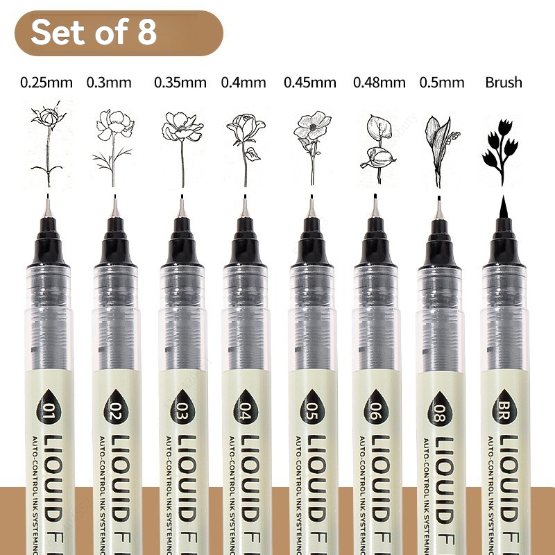 12 Tibs Black Pen Fine Line Sk - Correction Pen Fine recension och pris