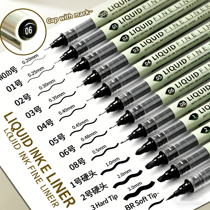 12 Tibs Black Pen Fine Line Sk - Correction Pen Fine recension och pris