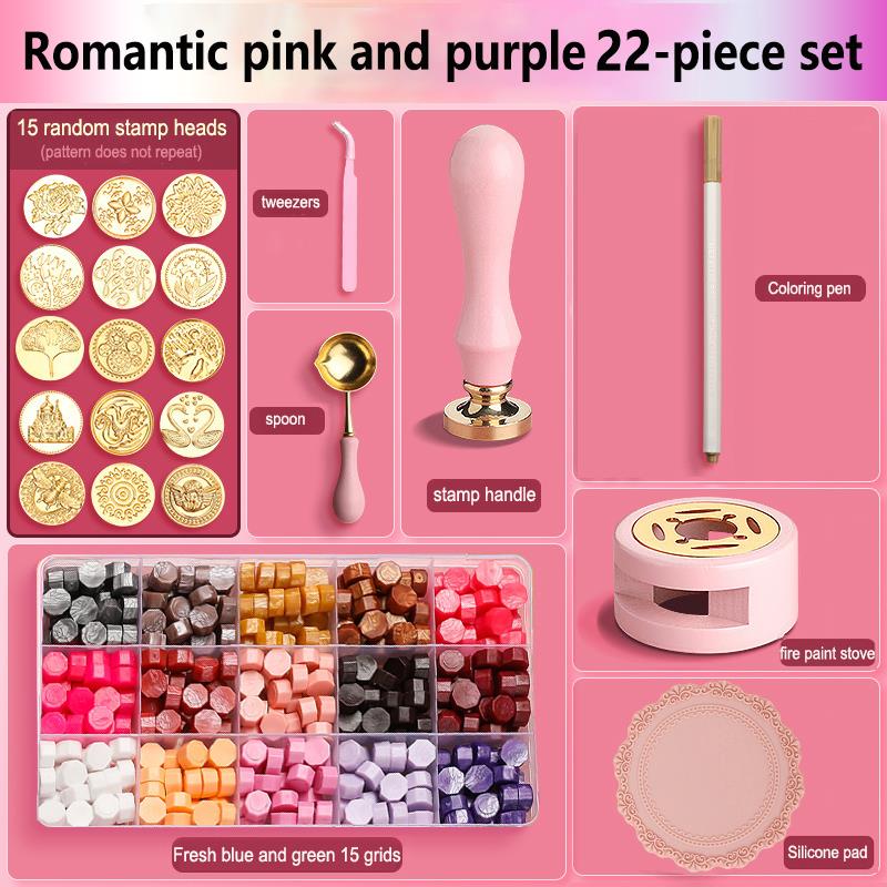 Wax Seal Stamp Set Lacquered S - Wax Seal Stamp Set recension och pris