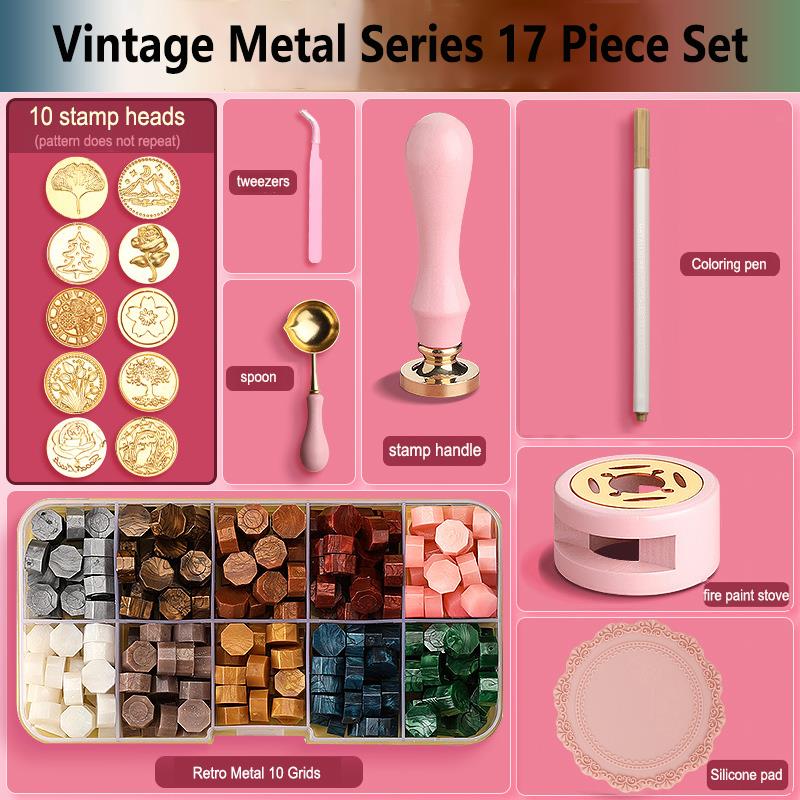 Wax Seal Stamp Set Lacquered S - Wax Seal Stamp Set recension och pris