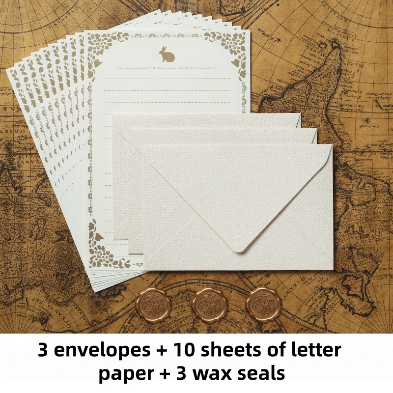 16PCS Vintage Linen Envelopes  - Wax Seal Stamp Set recension och pris
