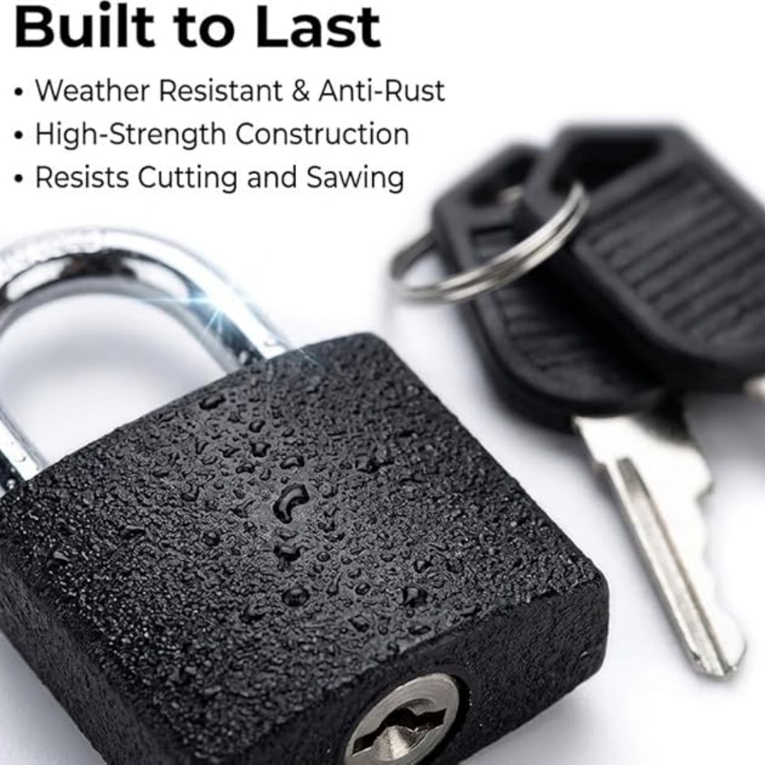3 pcs Padlock with Keys, (Blac - Letter Opener Brass recension och pris