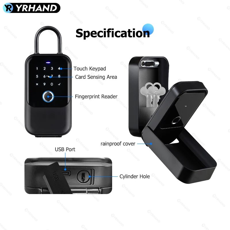 TTlock Smartkey Lock Box Home  - Card Index Box recension och pris