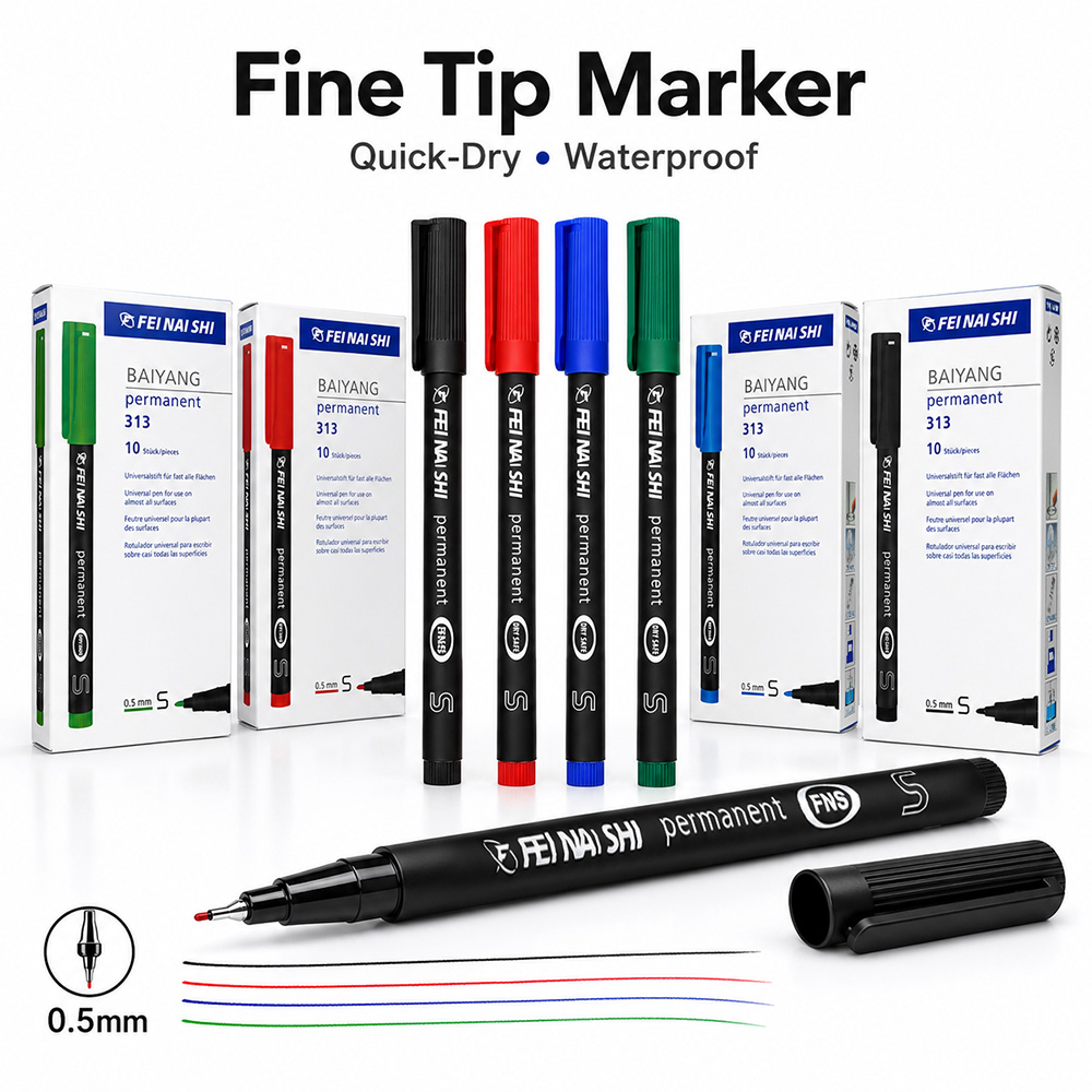 4/12 Pcs 0.5mm Fine Tip Perman - Correction Pen Fine recension och pris