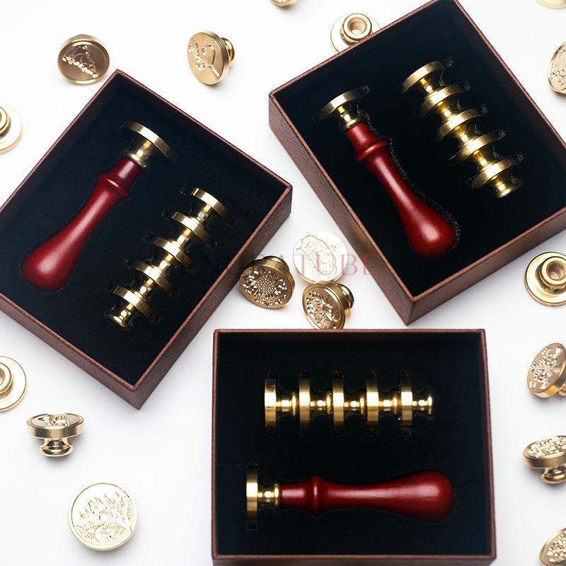 6 Copper Wax Seal Stamp Heads  - Wax Seal Stamp Set recension och pris