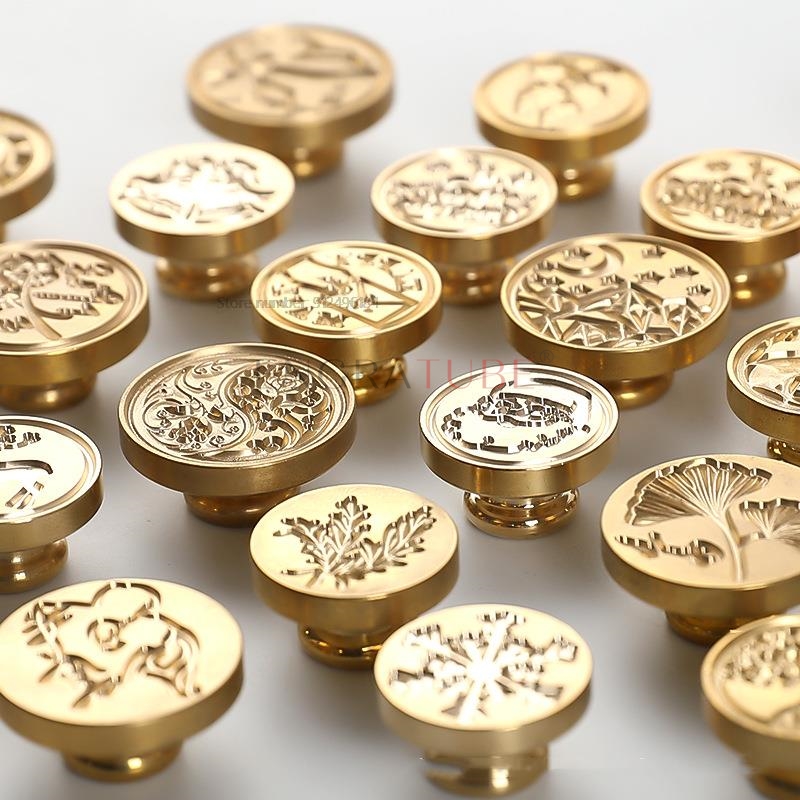 6 Copper Wax Seal Stamp Heads  - Wax Seal Stamp Set recension och pris