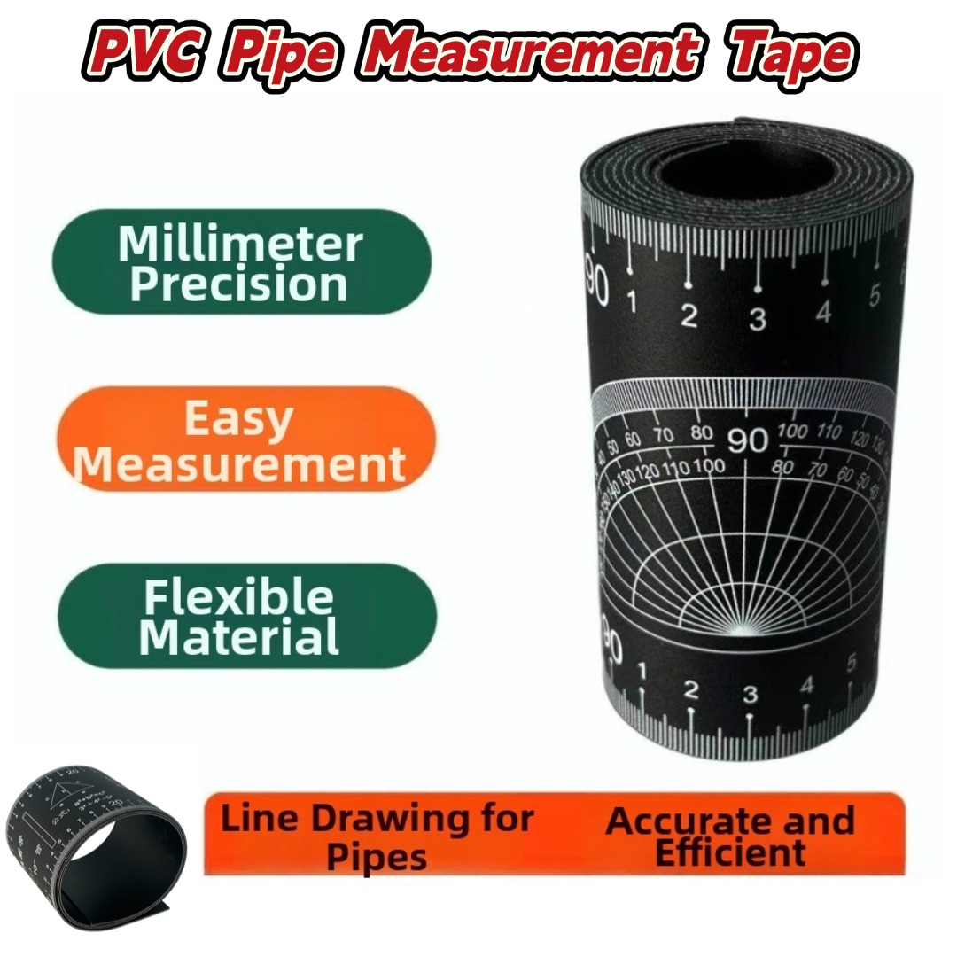 1PC PVC Pipe Diameter Measurin - Tape Dispenser Weighted recension och pris